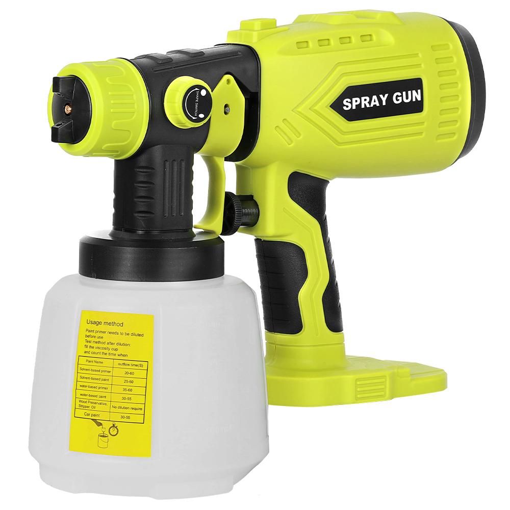 200W Cordless HVLP Paint Sprayer for Ryobi 18V ONE+, 4 Nozzles, 3 Patterns, 1000ML Container, Handheld Spray Gun (No Battery) 200W Cordless HVLP Paint Sprayer for Ryobi 18V ONE+, 4 Nozzles, 3 Patterns, 1000ML Container, Handheld Spray Gun (No Battery)