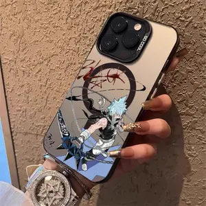 Soul Eater Phone Case for iPhone 17 16 15 14 13 12 11 Pro Max Air Magnetic MagSafe Matte Laser Metallic Phone Case | Aurora Gradient Finish with Smooth Matte Texture | Durable Scratch-Resistant Anti-Fingerprint Protective Cover