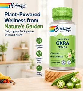 Solaray Okra Fruit 1600mg — More Vitamin C than Oranges — Women's Wellness Daily