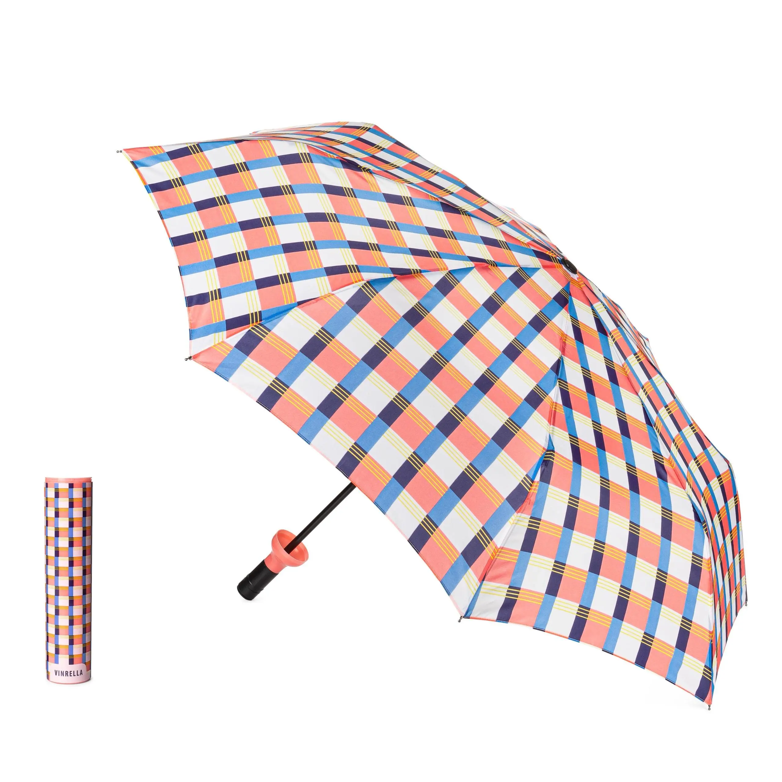 Vinrella Wine Bottle Umbrella - Checkers