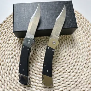 Premium Lockback Folding Knife High Quality G10 Handle EDC Tool for Hunting Camping