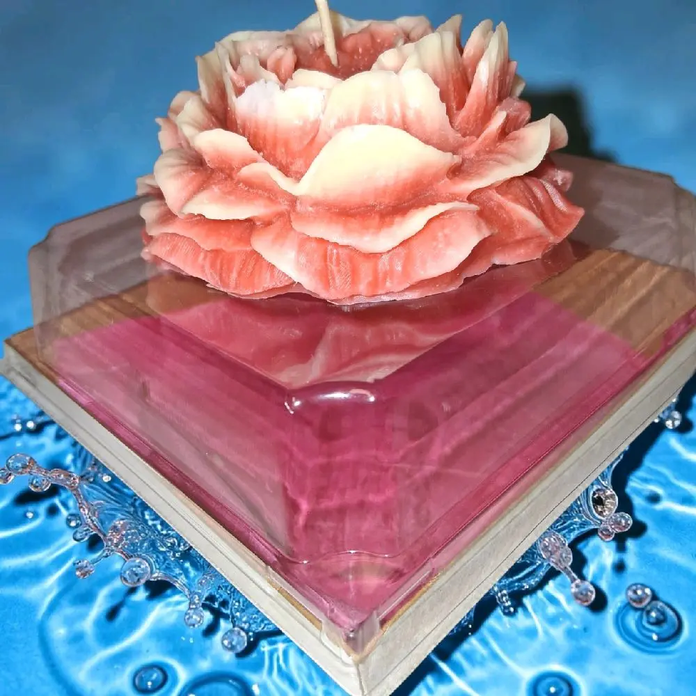Extra-Large Pink Peony Floral Scented Candle, Home Supplies for House Decoration, Delivers Immersive Experience Ornaments Perfume