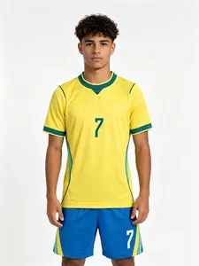 New Football Kit Set, Uefa Champions League Fan Gear, Men's Sports, Short Sleeve Shirt & Shorts, Training & Matchwear, Soccer Equipment