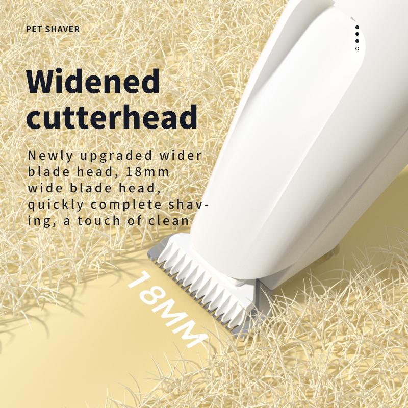 Rechargeable Pet Hair Trimmer Kit, Pet Paw Trimmer, Cordless Quiet Dog Trimmer for Grooming with LED Light, Small Dog Grooming Clippers for Dogs & Cats, Pet Grooming Tool,Waterproof, low noise pet shaver