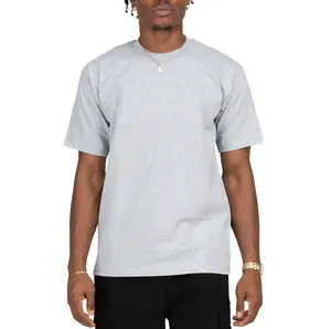 PROCLUB Men's Heavyweight Cotton Short Sleeve Crew Neck T-Shirt