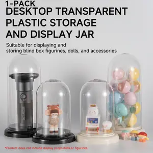 Handheld Display Case, Transparent Plastic Storage Box, Dustproof Waterproof Organizer, Ideal for Collectibles, Collectible Figurines & Decorative Items, Cute Collectible Figurines