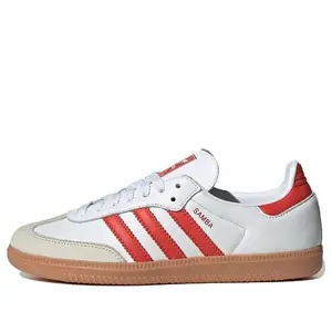 (WMNS) adidas Samba OG 'White Solar Red Gum' IF6513