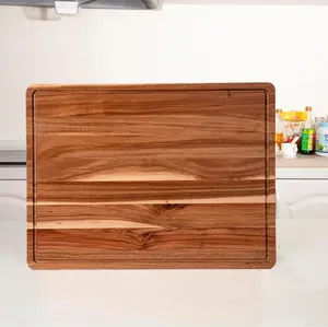 GARVEE Extra Large Acacia Wood Cutting Board, 24x18", Reversible with Juice Groove, Butcher Block for Meat and Veggies - Boards / 24 x 18 x 1.2 Inch