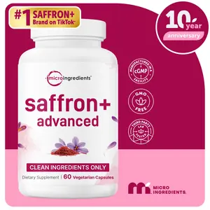 Micro Ingredients Saffron+ Advanced Supplements, 60 Veggie Capsules