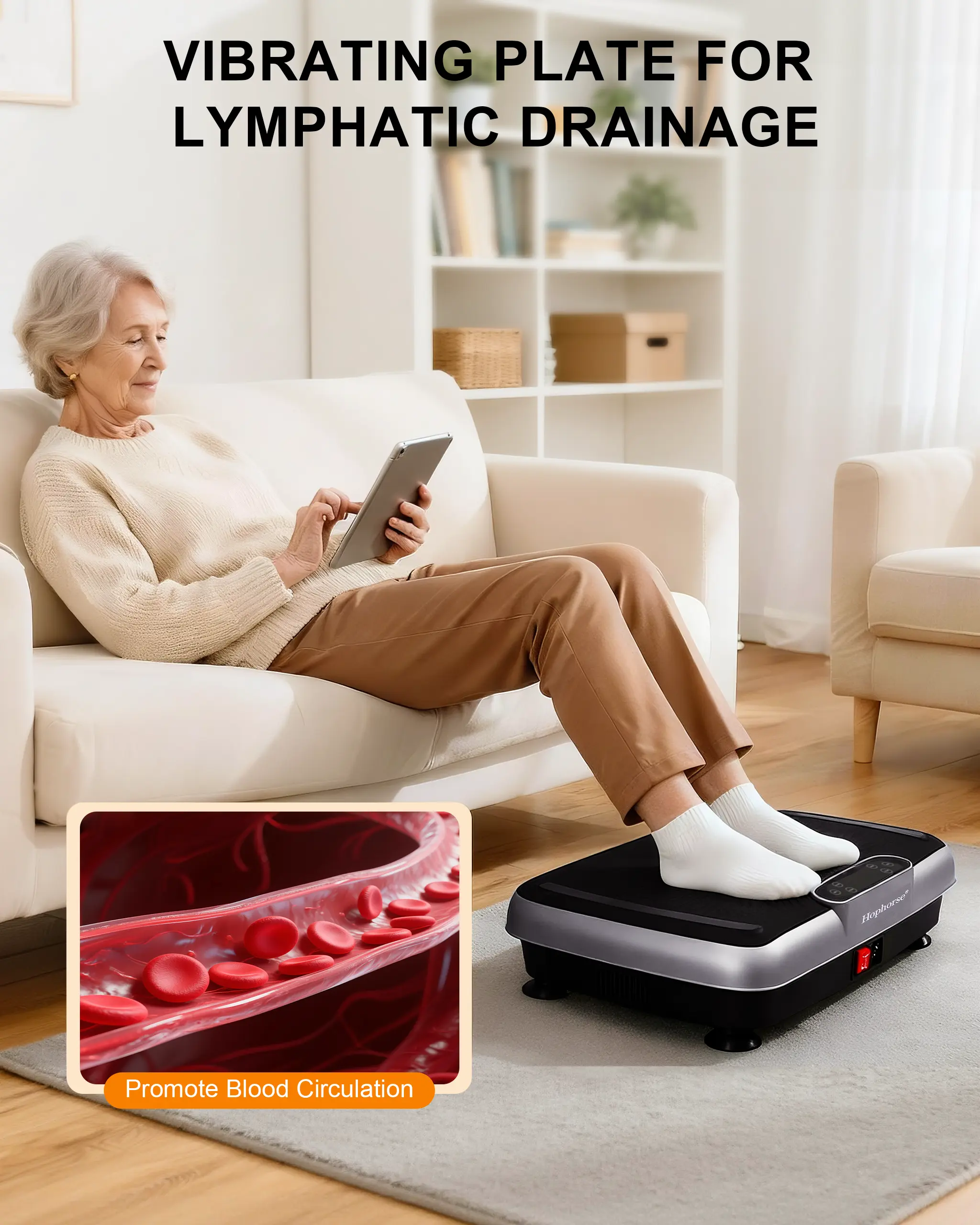 HopHorse Vibration Plate Machine,180 Speeds Shake Plate, Vibrating Exercise Platform 400LB Capacity Whole Body Workout with Bluetooth Home Exercise Gym Equipment for Women Men Gift - TikTok Shop HopHorse Vibration Plate Machine,180 Speeds Shake Plate, Vibrating Exercise Platform 400LB Capacity Whole Body Workout with Bluetooth Home Exercise Gym Equipment for Women Men Gift - TikTok Shop