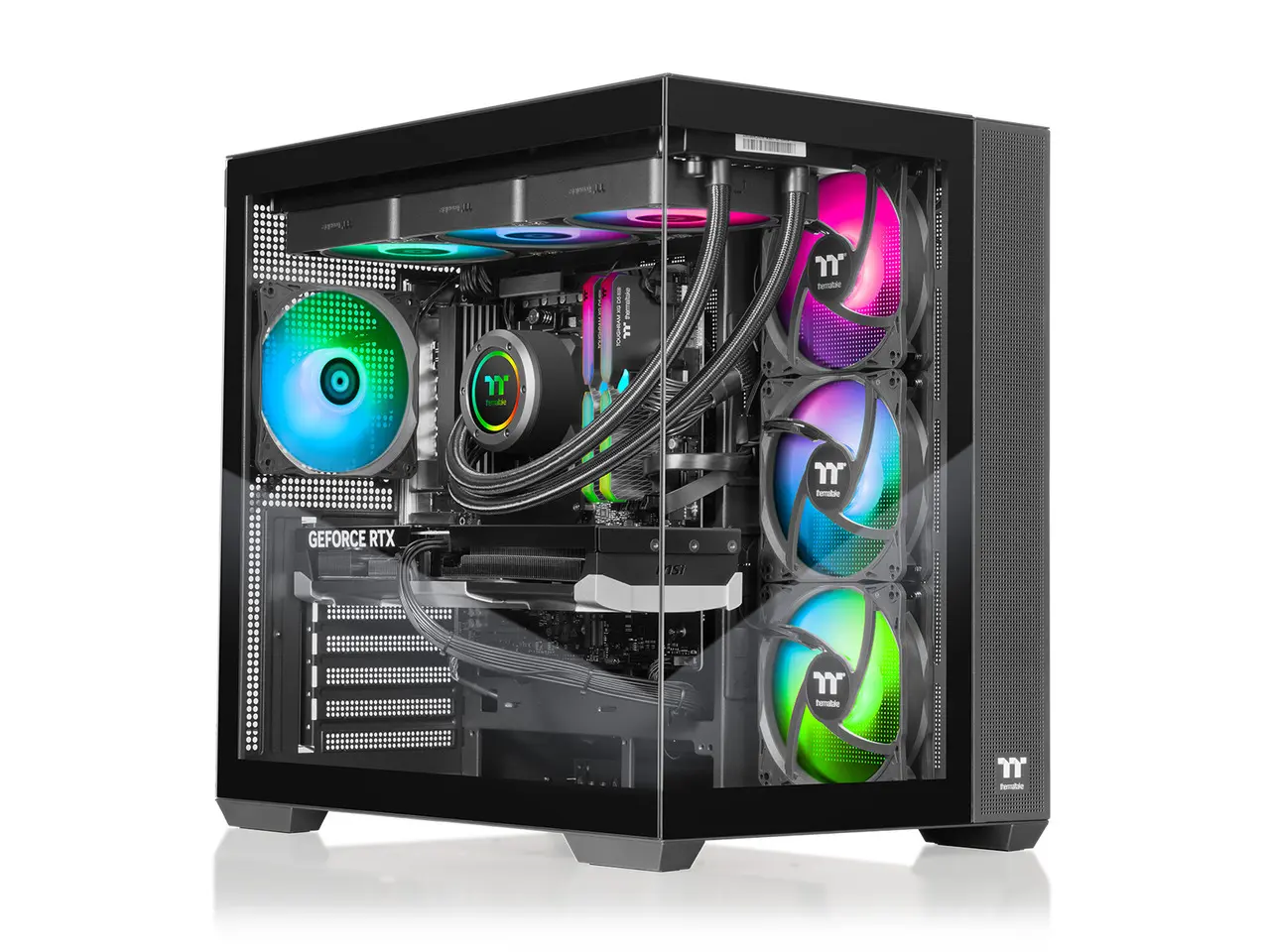 Thermaltake LCGS NE 9870-V380 Gaming Desktop (AMD Ryzen 7 9800X3D, ToughRam 32GB DDR5 6000MT/s RGB Memory, NVIDIA GeForce RTX 5070, 2TB NVMe M.2, Wifi, Windows 11) N38B-B850-570-LCS