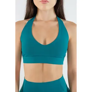 Halter Bra - Bloom Lagoon