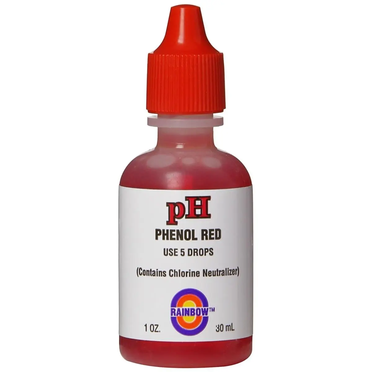 212 MAIN 1oz Pre-Filled pH Solution Bottle - Phenol Red, Chlorine Neutralizer, Easy Setup, Easy Storage, Outdoor Pool pH Check Accessory for Aquatic Fitness Equipment, Easy Setup And Storage