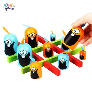 SunTomo Big Eat Small Tic Tac Toe Game 2 Player Board Games for Kids & Adults Strategic Thinking Puzzle Game with Bright Colors & Sizes for Enhanced Family Connection