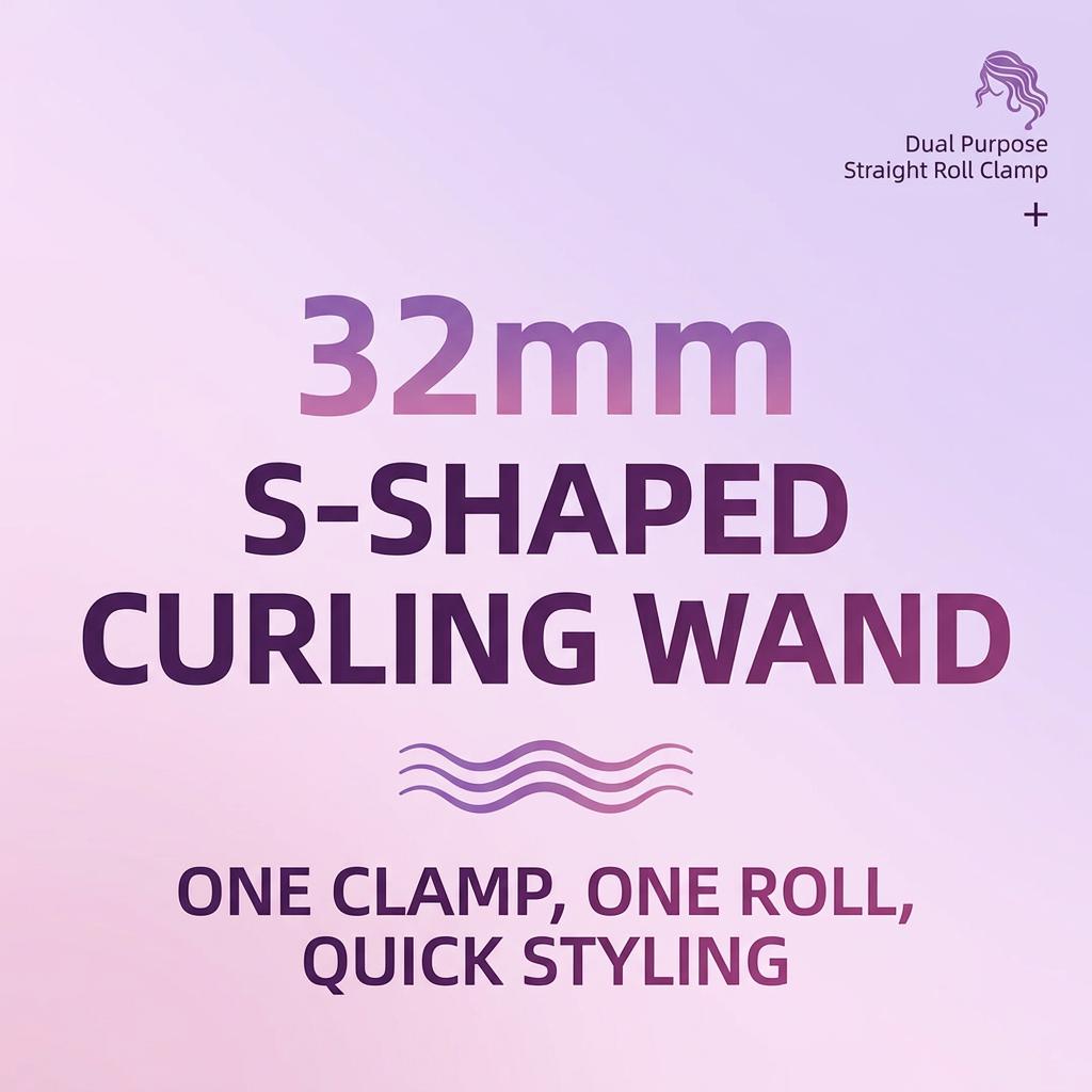 3-Barrel Deep V Wave Curling Iron American Latin Wave Hairstyle  2026 New Upgrade Adjustable Temperatures Fast Heating Silicone Cover  HairTutorial