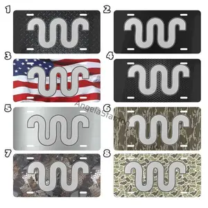 King Ranch Camouflage License Plate Unique Design Stylish Accessory for Front of Car Gift for Him & Her US Version