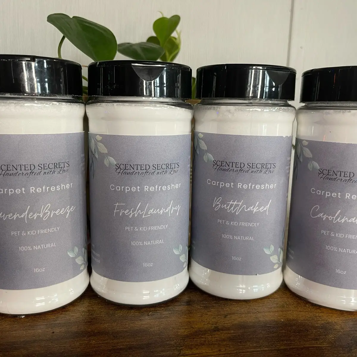 All Natural Carpet Refreshers for Home, Car and Bathtub Scum - Floral and Fruity Scented