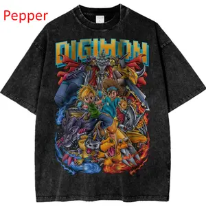 Retro Digimon Adventure Graphic Tee, Anime Monster Battle Shirt, Agumon & Friends Vintage Design, Unisex Menswear Womenswear Top, Classic Anime Streetwear