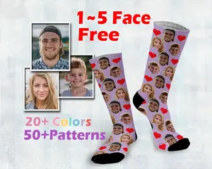 Custom Face Socks, Personalized funny socks with face, Customize socks with text,Father Days gift, personalized gift for mom,Class of 2025