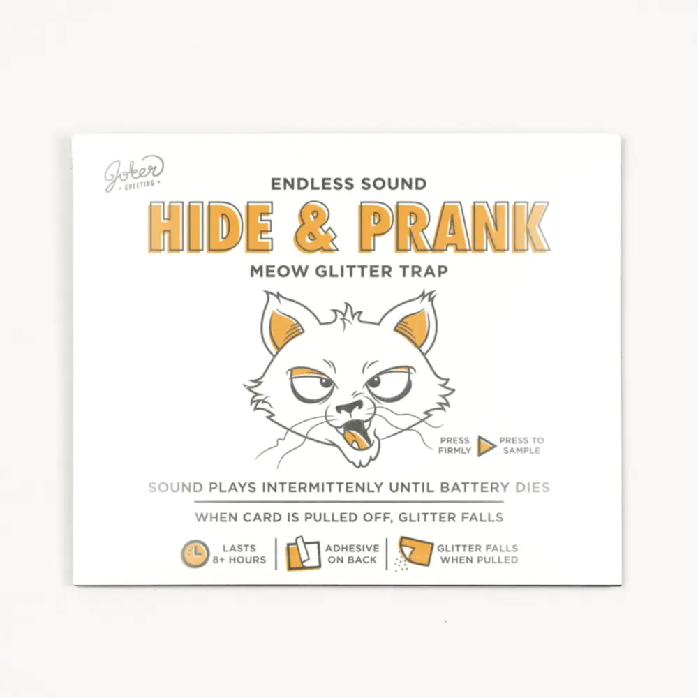 Hide & Prank Meowy Glitter Trap