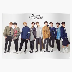 Stray Kids Kpop Poster - Dynamic and Stylish Art Print Celebrating the Popular Kpop Group Stray Kids