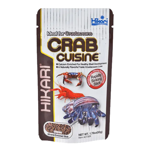 Hikari Crab Cuisine Rapidly Sinking Sticks for Bottom Feeders & Crustaceans