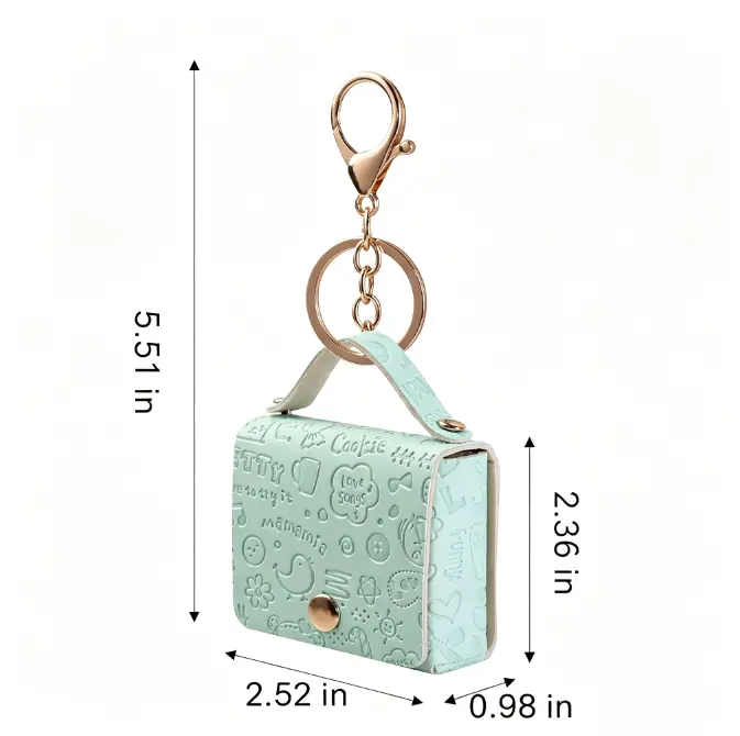 Mini Bag Keychain - Green