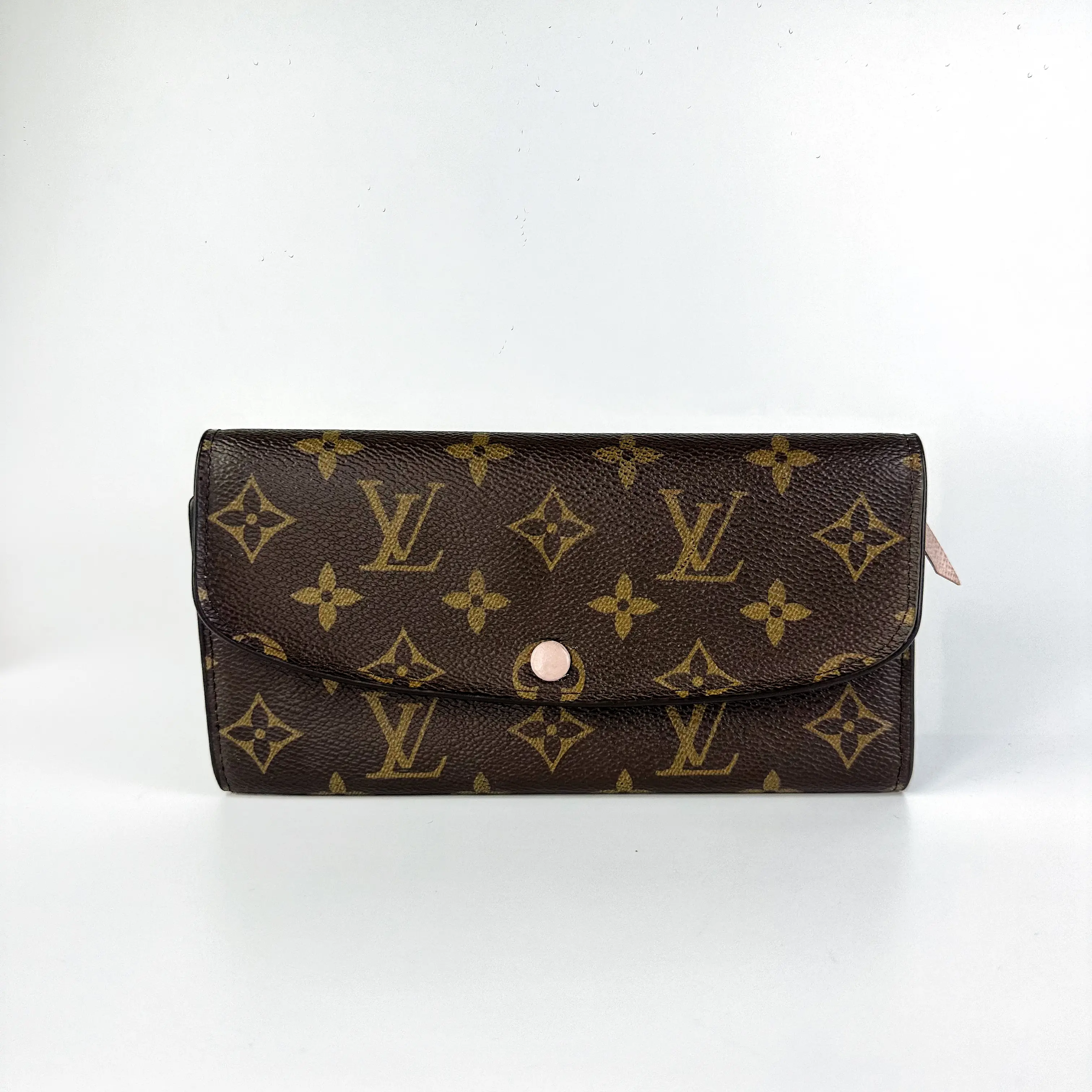 Pre-owned Louis Vuitton Emilie Monogram Leather Wallet with Snap Closure【494】, Messenger Bags