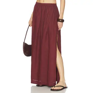 MIKOH Ciel Maxi Skirt in Anemone