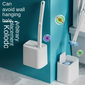Disposable Toilet Brush Set with 24 Replacement Heads, Bathroom Cleaning System for Sink, Bathtub Drain, Washbasin, Urinal