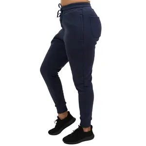 CVG Rest Day Sweatpants Fleece Lined Navy High Waist Leggings Soft Tracksuit All Seasons Athleisure Style Bottoms