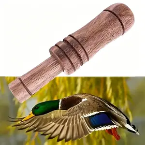 Professional-Grade Handmade Wooden Duck & Goose Call - Lifelike Hunting Whistle for Outdoor Enthusiasts Portable Birdwatching