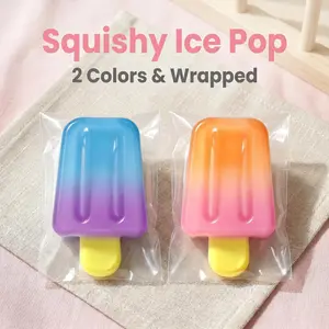 Squishy Ice Cream Fidget Toy, Aesthetic Realistic Bar Design, Fun Compression & Rebound, Trendy Fushigi Kawaii Stress Relief Popular Sensory Toy