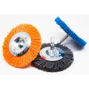 3" x 1/4" Mandrel - Mounted Nylon Wire Wheel