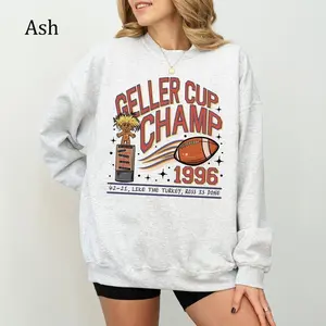 Geller Bowl Friendsgiving Shirt, Friends Shirt, Geller Cup, Friends Thanksgiving Sweatshirt, Long Sleeve Printed Graphic Sweatshirt, Daily Casual Cotton Womenswear