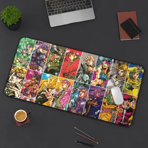JoJo's Bizarre Adventure Desk Mat - JoJo's Bizarre Character Gaming Pad - Anime Mousepad - Gift for Gamer - Gaming Desk Mat