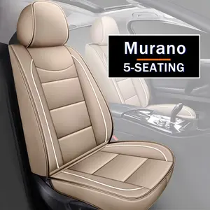 Full Set Faux Leather Car Seat Covers, Protective Cushions, Custom-Fit for Nissan Murano 2011-2024