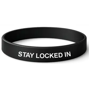 Stay Locked In Rubber Wrist Band (Pre-Order)
