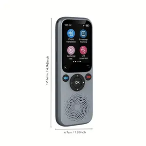 Portable AI Language Translator Device, 138-Language 2-Way Instant Translation, Offline Mode, Photo Translation, Supports English & Spanish for Travel, Business (Phones & Electronics Education Device)
