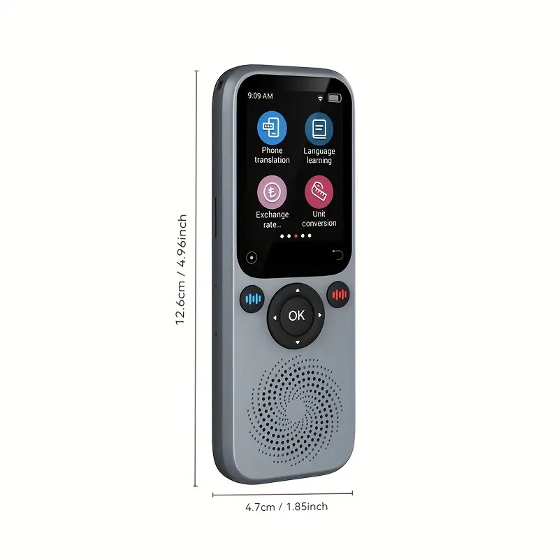 Portable AI Language Translator Device for Travel & Business, 138-Language 2-Way Instant Translation, Offline Mode, Photo Translate, Supports English & Spanish (Phones & Electronics Education Device)
