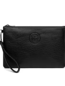Men's Korean Style Envelope Bag, Zipper Clutch Large Capacity Handbag, Business Handbag for Commuting and Shopping