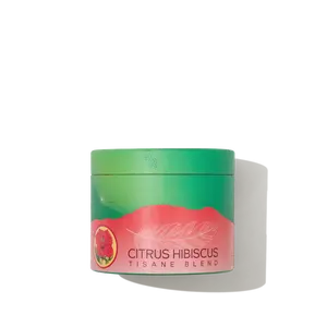 Red Rooster Tea - Citrus Hibiscus Tisane Blend - Organic 2oz Canister & 8oz Bag - Refreshing Ginger Hibiscus Flower - Perfect for Beach Day & Sunday Brunch - Hot or Iced Drink