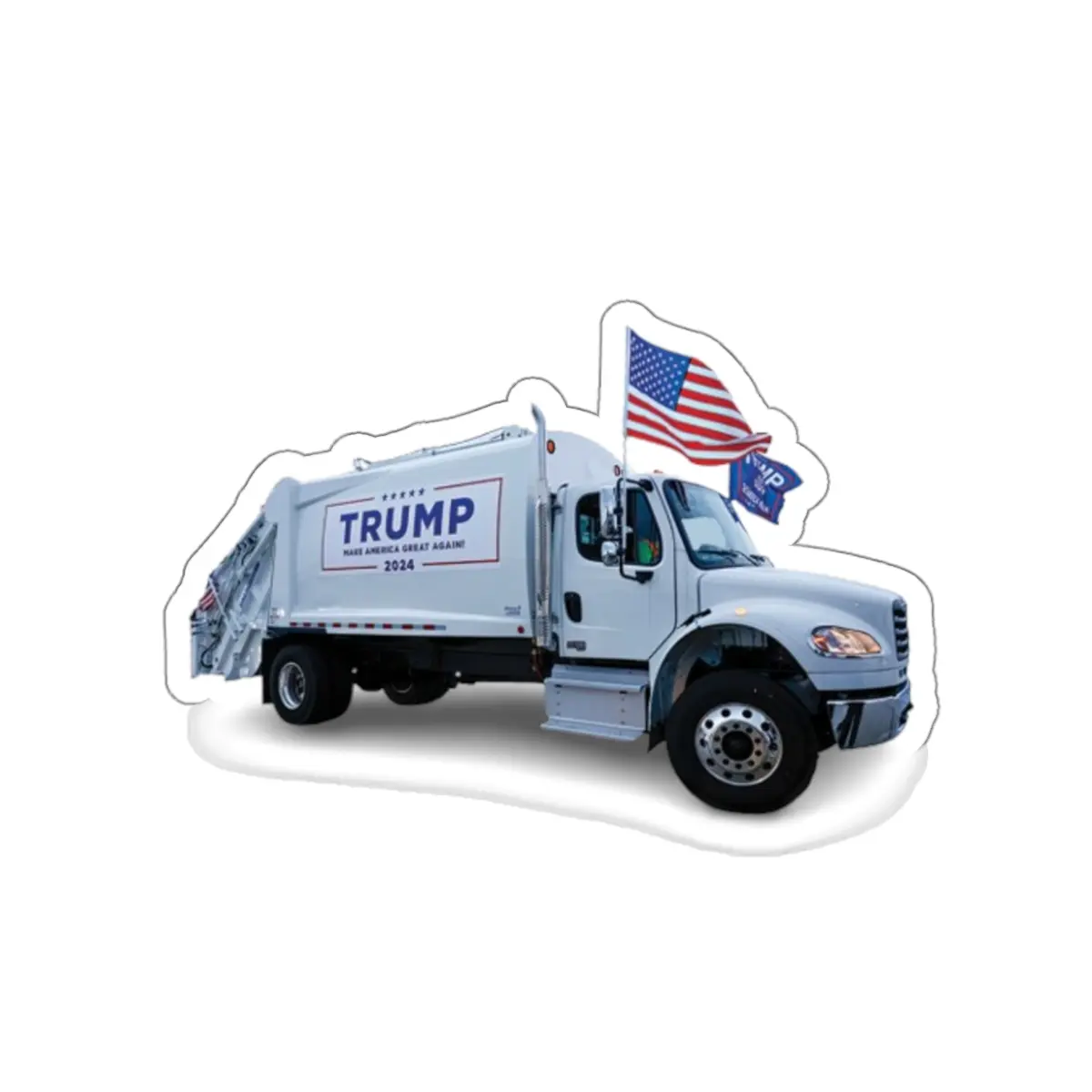 Trump Make America Great Again 2024 Garbage Truck Sticker, Donald Trump Sticker, President Trump Decal,Trump Support Sticker