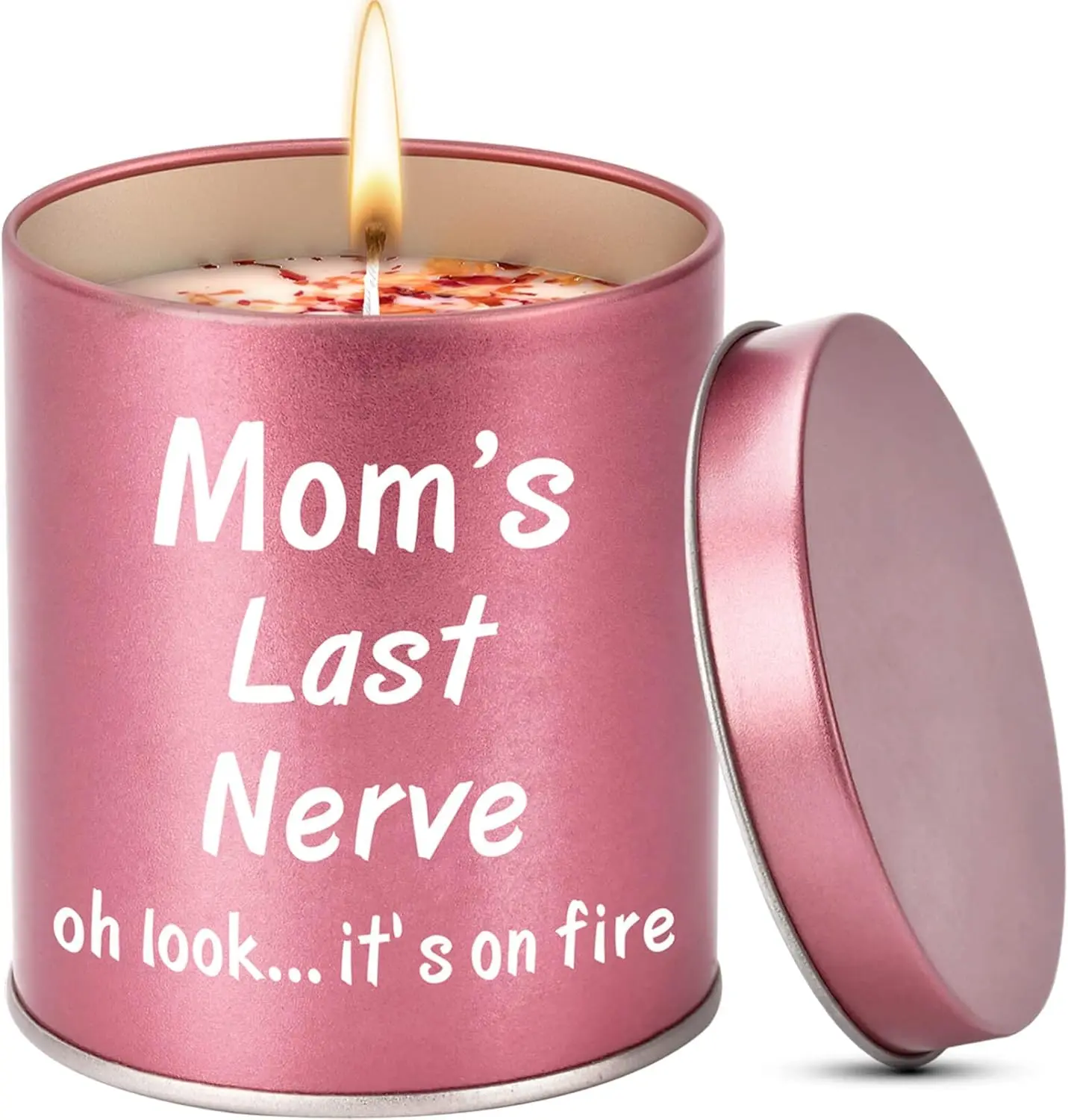 Halloween Fall Gift for Mom Scented Candles - Christmas Stocking Stuffers Presents Mothers Day Birthday Gifts from Daughter Son Great ldeas Funny Unique New Mom Adoptive Mother Gift 9oz Gardenia