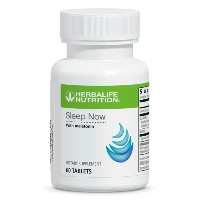 Herbalife Sleep Now Nighttime Supplement Melatonin Botanical Ingredients Adult Tablets Evening Routine Dietary Supplement Nighttime Wellness Daily Nutrition Botanical Blend Tablet Format Bedtime Supplement Relaxing Evening Formula
