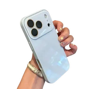 Skin-Feel Crystal Clear Phone Case for iPhone 17/16/15/14/13 Pro Max Plus , Premium Soft Bumper Shockproof Protective Cover in Solid Colors