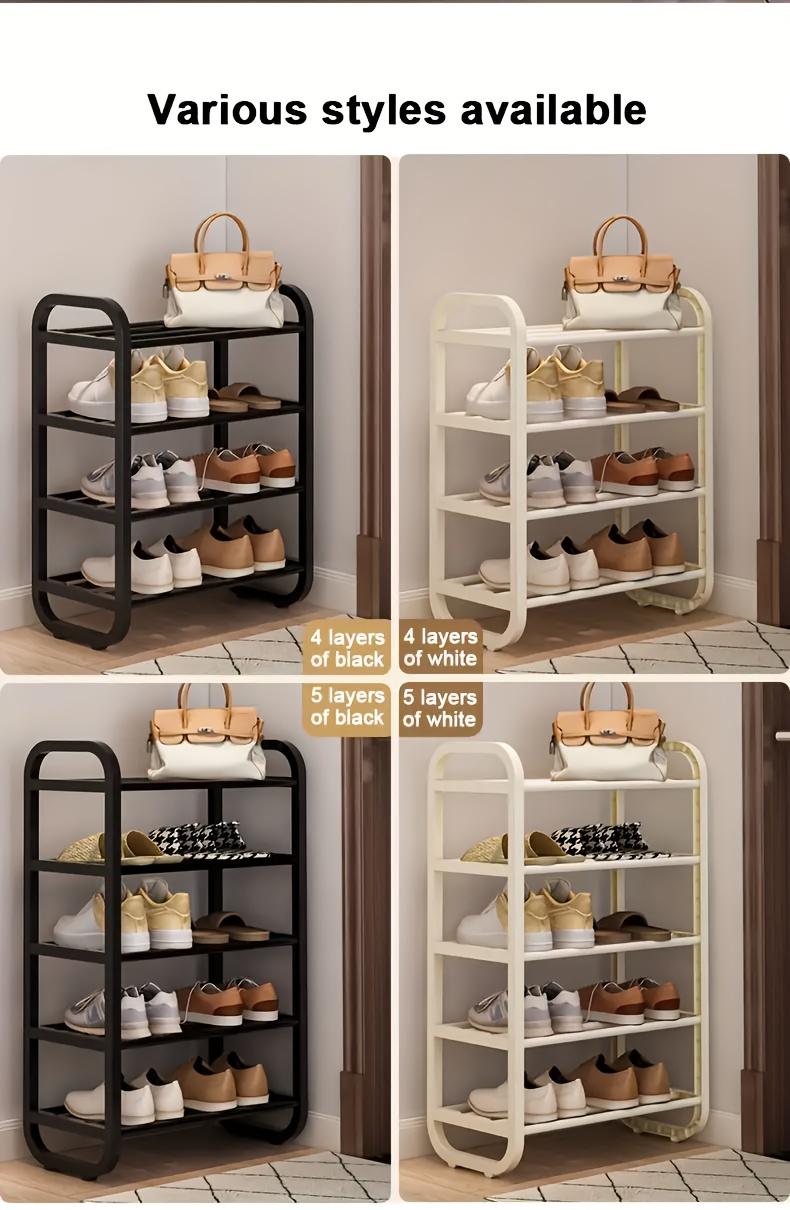 5 Tier Shoe Rack Space Saving Vertical Organizer High Narrow Design for Entrance Closet Hallway College Dorm Necessities Freestanding Easy Assembly 5 Tier Shoe Rack Space Saving Vertical Organizer High Narrow Design for Entrance Closet Hallway College Dorm Necessities Freestanding Easy Assembly