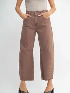 Olive Barrel Jean