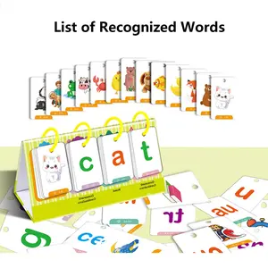 Preschool Word Spelling Game Set, Cognitive Skills Practice, Abc Letters, Math Addition Subtraction, Early Reading Tool, Language Therapy Aid, Vocabulary Flashcards Set