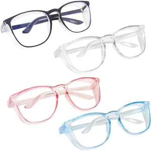 Safety Glasses for Women Men Nurses Clerar Anti Fog Stylish Goggles with Side Shields Eye Protection for Adult